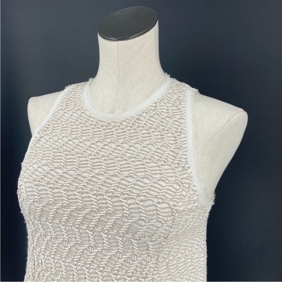 Anthropologie Cream Textured Tank Top - Picture 11 of 13